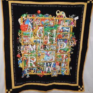 Shadowbox Hunt Search Find I Spy Alphabet Baby Quilt Comforter Laura Selley ABC